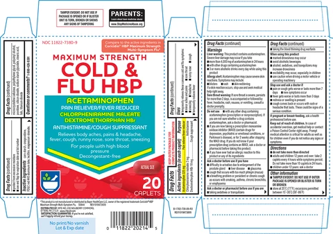 COLD AND FLU HBP packaging