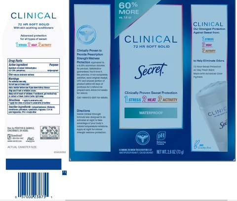 Secret Clinical Waterproof Soft 포장