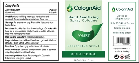 ColognAid Hand Sanitizing FOREST 포장