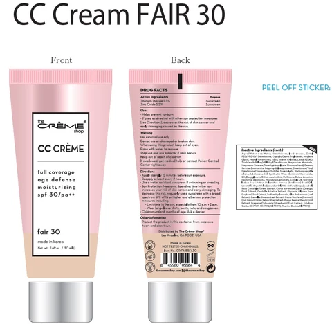 CC Cream Fair30 packaging