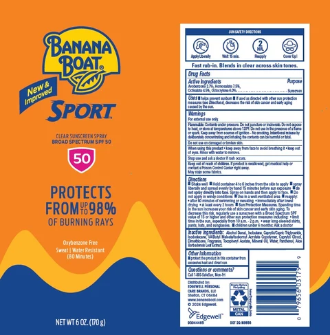 BANANA BOAT 포장