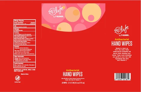 24 7 life by 7 ElevenHand Wipes 포장
