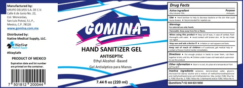 Hand Sanitizer Label 220 ml