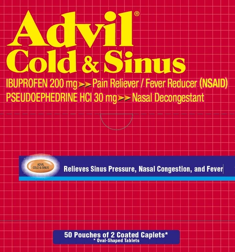 ADVIL COLD AND SINUS 포장