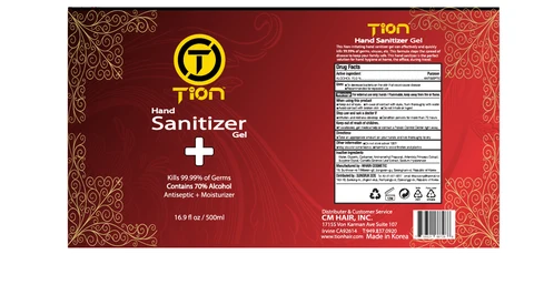 Tion Hand Sanitizer Gel packaging