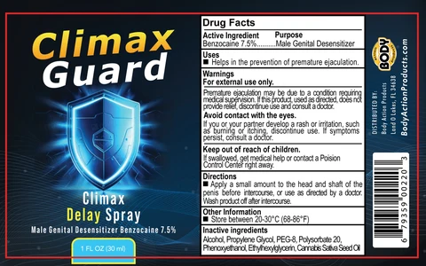 Body Action Climax Guard Delay 포장