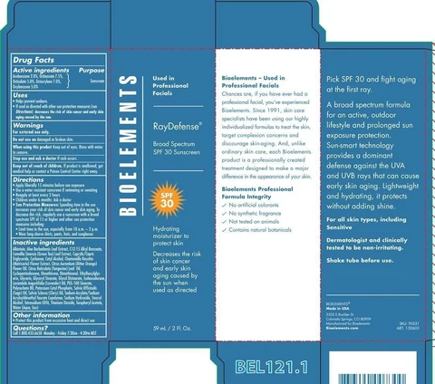 Ray Defense Borad Spectrum SPF 30 sunscreenBiolements 포장