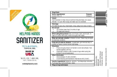 Helping Hands Sanitizer 포장