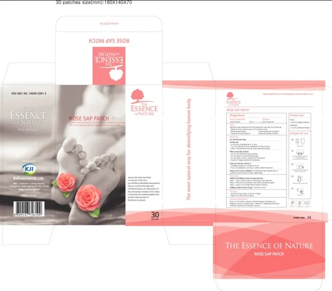 Rose Sap Patch packaging
