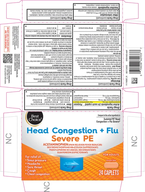 Head Congestion plus Flu Severe PE packaging