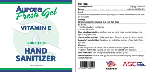 Aurora Fresh Gel 70 포장