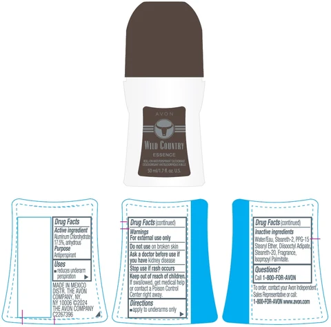 AVON Wild Country EssenceRoll-On Anti-Perspirant Deodorant 포장