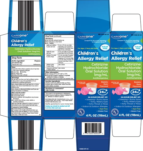 careone childrens allergy relief 포장