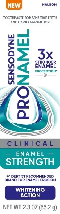 Sensodyne Pronamel Clinical Enamel Strength Whitening Action 포장