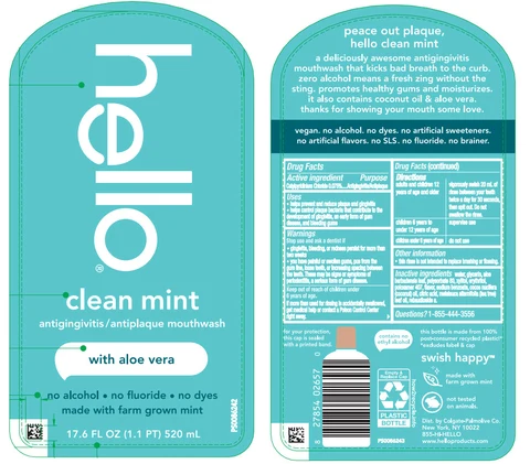 Hello Clean Mintwith aloe vera packaging