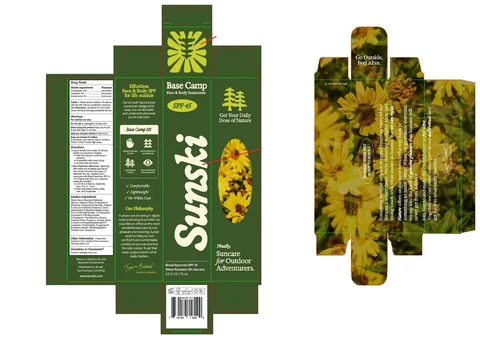 Sunski Base Camp Face and Body Sunscreen SPF 45 포장