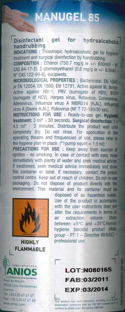 MANUGEL 85 packaging