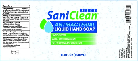 SIMONIZ SaniClean 포장