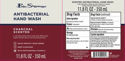 Ben Sherman Antibacterial Hand Wash Charcoal Scented 포장