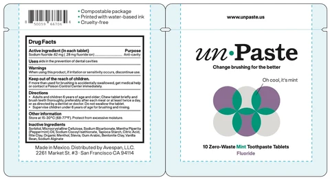 Unpaste 포장