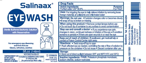 SalinaaxEye Wash 포장
