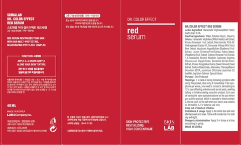 DR COLOR EFFECT RED SERUM 포장