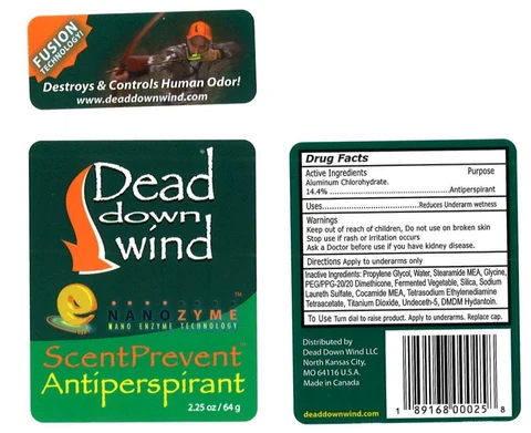 Dead Down Wind ScentPreventAntiperspirant 포장