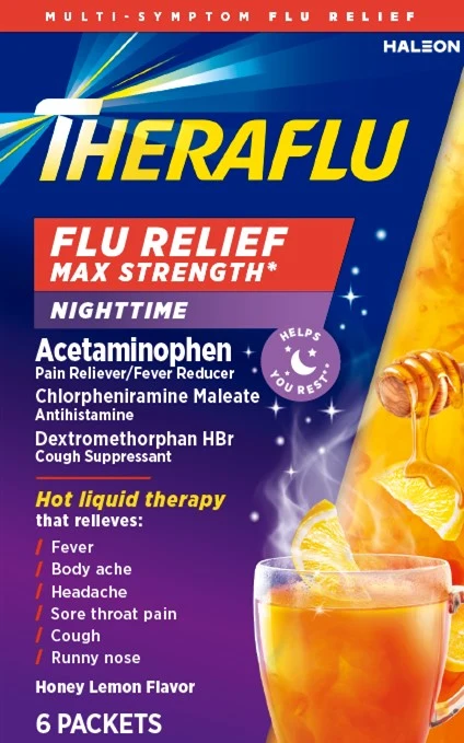 Theraflu Flu Relief Max Strength Nighttime packaging