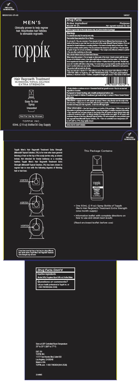 Toppik Mens Hair Regrowth Treatment Extra Strength 포장