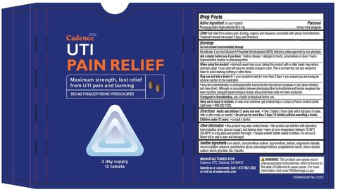 UTI PAIN RELIEF 포장