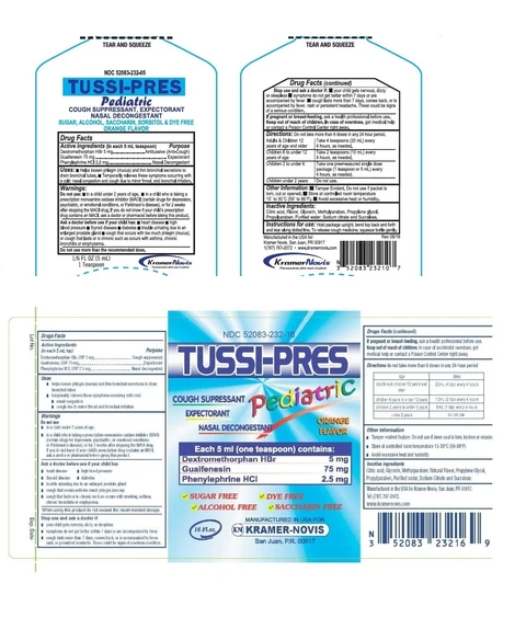 TUSSI PRES PEDIATRIC 포장