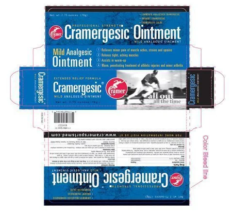 Cramergesic 포장