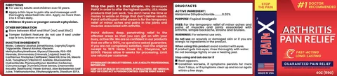 ARTHRITIS PAIN RELIEF 포장
