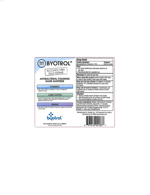 Byotrol Antibacterial Foaming Hand Sanitizer packaging