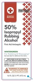 ISOPROPYL RUBBING ALCOHOL 50% WITH WINTERGREEN packaging