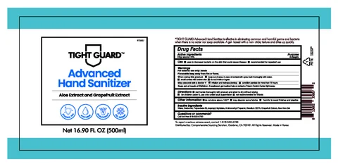TIGHT GUARD ADVANCED HAND SANITIZER 포장