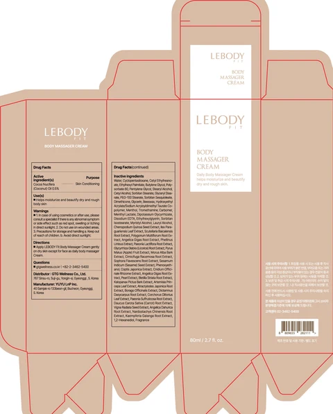 LEBODY FIT BODY MASSAGER packaging