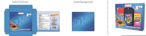 Licensed Hand Sanitizer Hot Wheels01 packaging