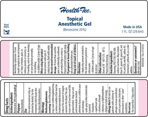 Health-Tec Topical Anesthetic packaging