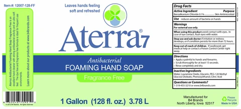 Aterra7 Antibacterial Foaming HandFragrance Free 포장