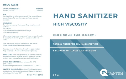 Quantum High Viscosity Gel Hand Sanitizer 포장