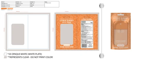 Smart Care Hand Sanitizer Citrus Sunset 포장