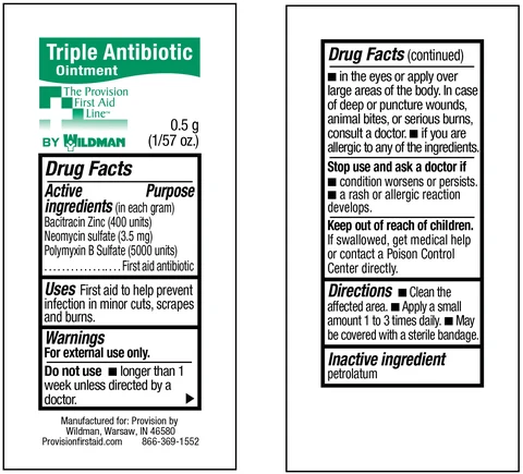 Triple Antibiotic packaging