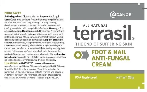 Terrasil Foot and Nail Anti-Fungal packaging