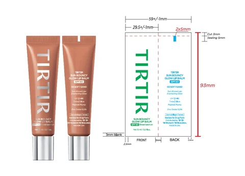TIRTIR SUN BOUNCY GLOW LIP BALM SPF 30 SOFT SAND 포장