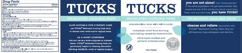 Tucks Medicated Cooling Pads 포장