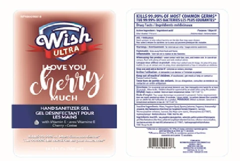 Wish Ultra Hand Sanitizer I Love You Cherry Much packaging