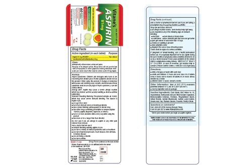 Aspirin 81mg 포장