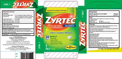 Zyrtec Allergy, Lil Drug Store 포장