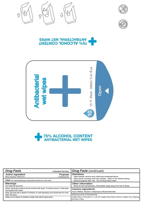 Antibacterial Wet Wipes 포장